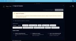 Magic Hat Templates — curated objectives by category, added to your Pipeline in one click