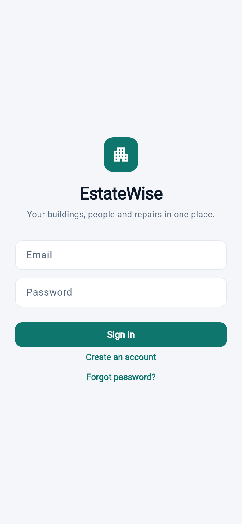 EstateWise: Sign in